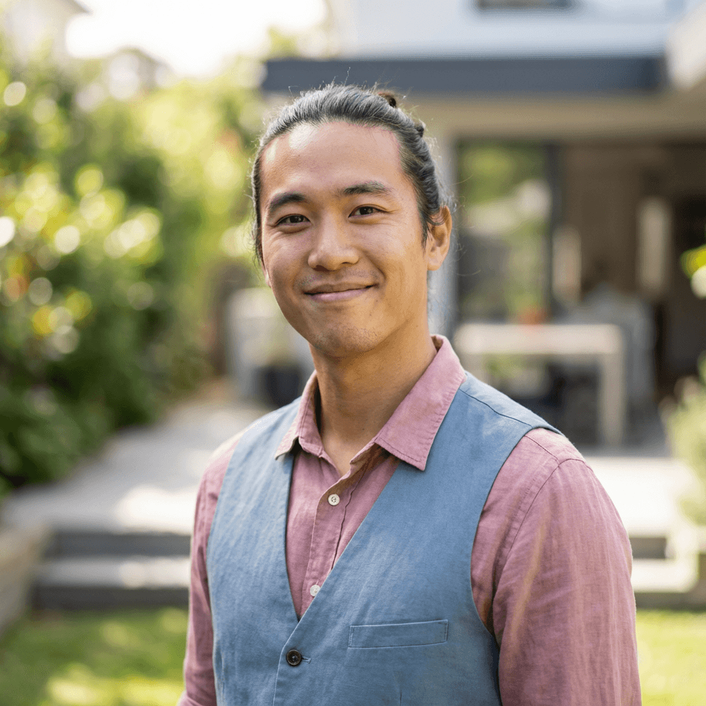 Marcus Chen standing outside a Toronto home